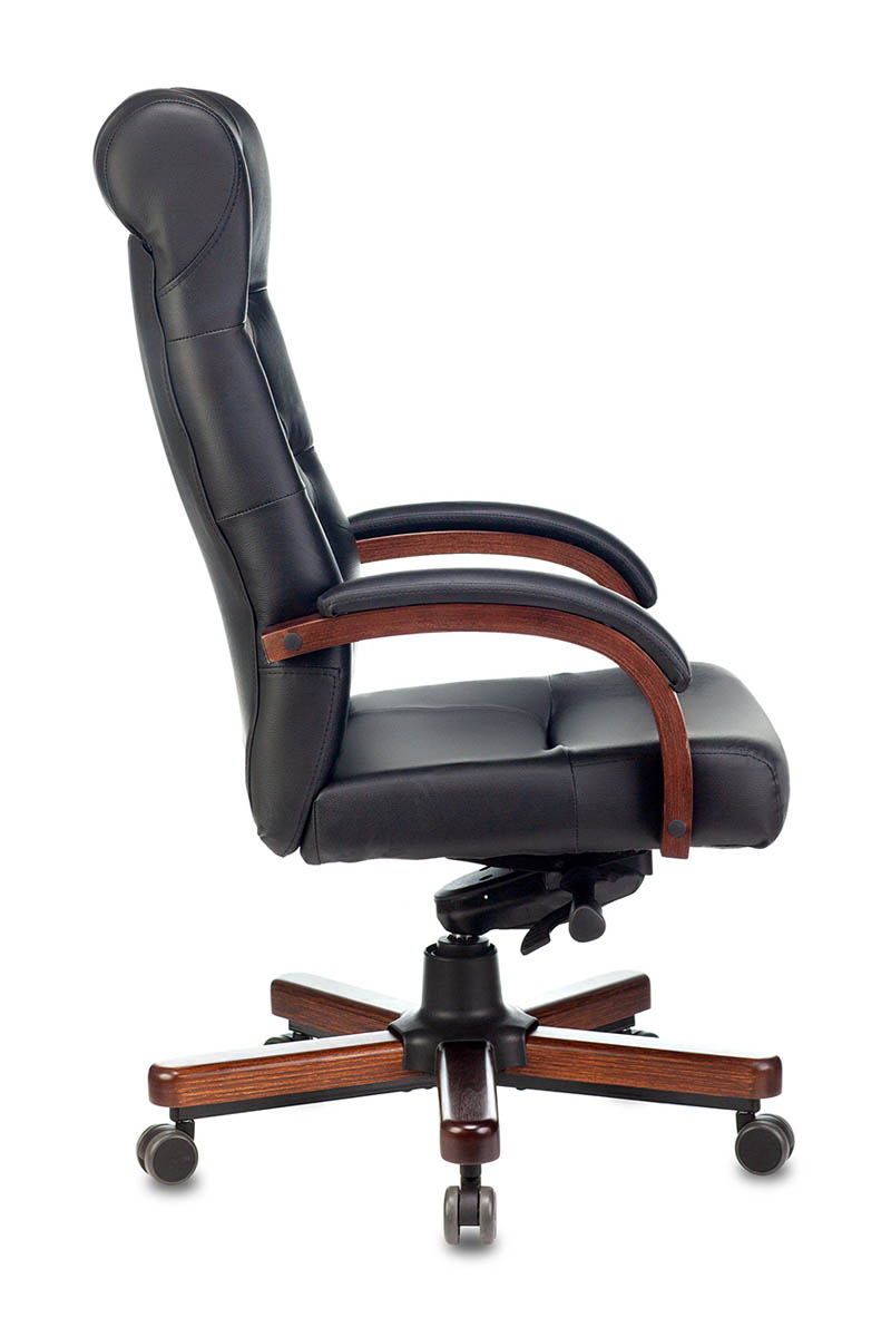 Кресло руководителя Бюрократ T-9928WALNUT кожа